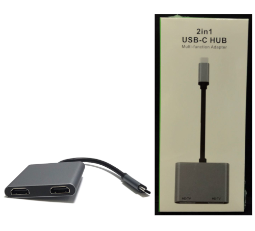 Type C 2-in-1 Adapter (2x4K HDMI)
